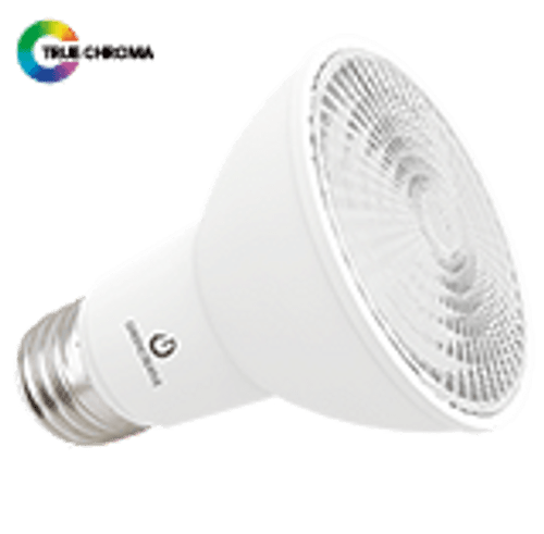 6.5W PAR20, Dimmable, 3000K, Flood 40°, Swappable Lens