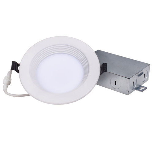 4" 7W LED Baffle Trim Slim Fit Deep Regress Recessed Downlight, CCT Selectable