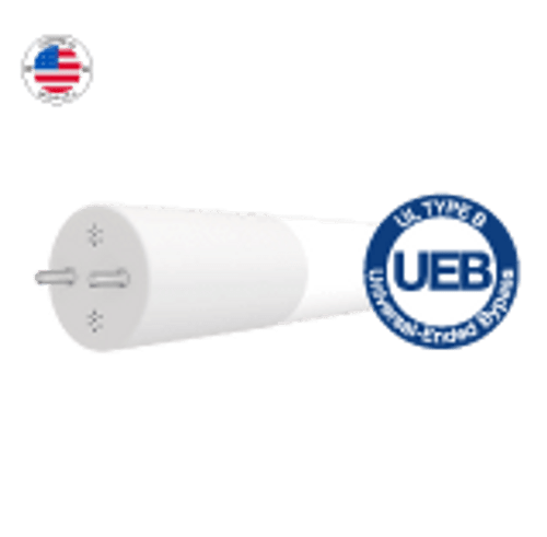 LED T8 4ft Tube, Universal Bypass, 17W, Single or Double Ended