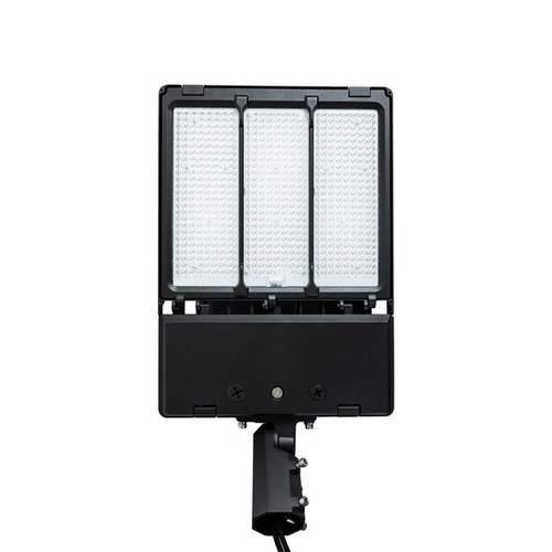 300W LED Area Light with Power and CCT Select and Switchable Optics