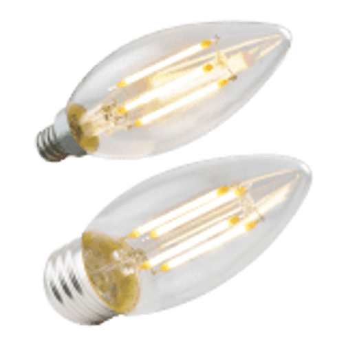 Filament LED Bulb, G25 Globe, 4W, 2000K, Amber, Dimmable
