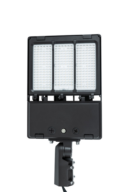 150W LED Area Light with Power and CCT Select and Switchable Optics, 120-277V, Bronze