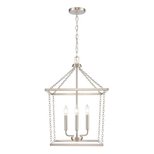 Emmett 17'' Wide 4-Light Pendant, Brushed Nickel, Steel