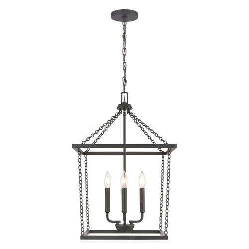 Emmett 17'' Wide 4-Light Pendant, Matte Black, Steel