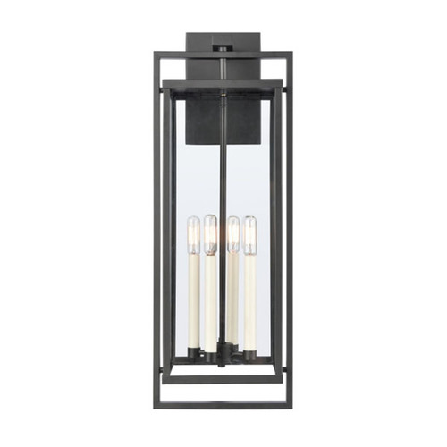 Gladwyn 30'' High 4-Light Outdoor Sconce, Matte Black