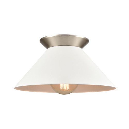 Cavendish 16" Wide 1-Light Semi Flush Mount - Brushed Nickel