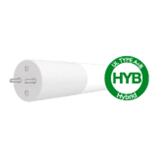 Hybrid T8 LED Tube, 32W, 4ft, Universal Bypass, Dimmable