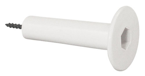 Backboard Wire Distribution Spool, White with Wood Screw