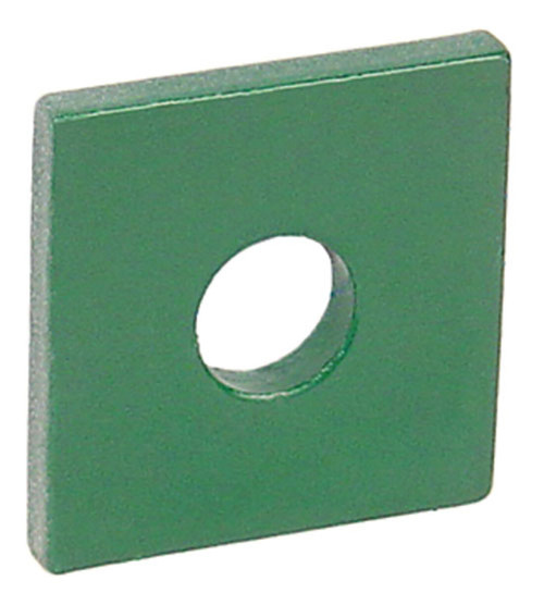 Square Strut Washer, 1/2" Bolt Size, Green, 1-5/8"