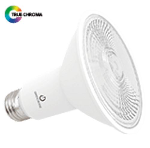 PAR30 Dimmable LED, 3000K, Black Finish, 40° Beam, Swappable Lens