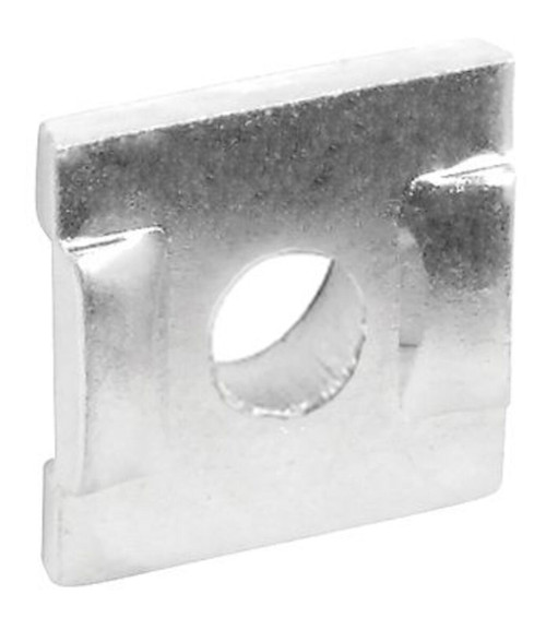 Notched Square Strut Washer, 1/2" Bolt, Plated Steel, 1-5/8"