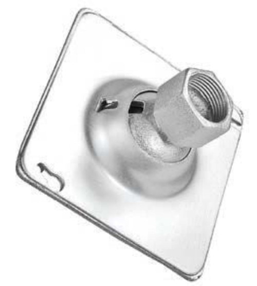 4" Square Swivel Fixture Hanger, Plenum, 1/2" Stainless Steel