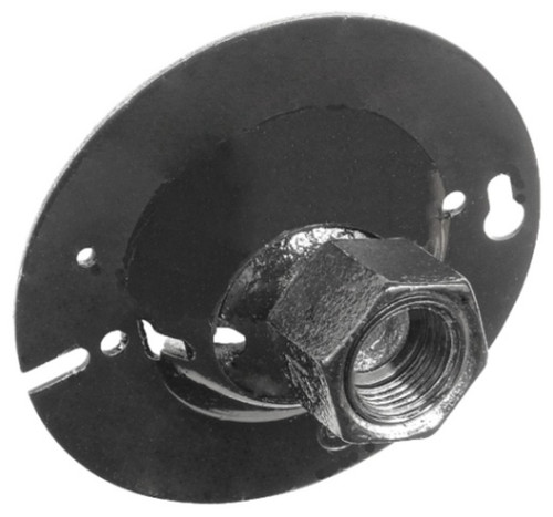 4 Inch Round Swivel Fixture Hanger, 1/2 Inch - 3/4 Inch - Black