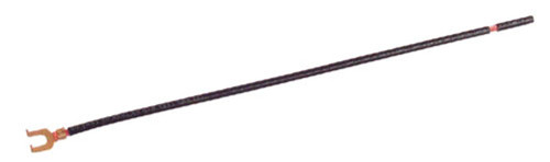 Pigtail, Stranded Wire, Spade Terminal/Stripped End, Black, #12 AWG, 8 inch