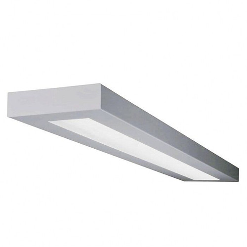 LED Low Profile Rectilinear Light, 48 inch, 24 Watts, 3131 Lumens, Surface Mount, Wall Mount, Pendant Mount, Frosted Lens, Matte White