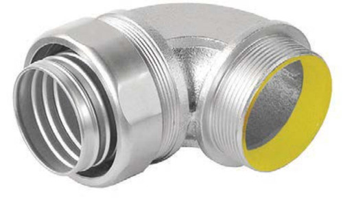 3/4' Liquid-Tight 90 Deg. Connector, Insulated, Stainless Steel