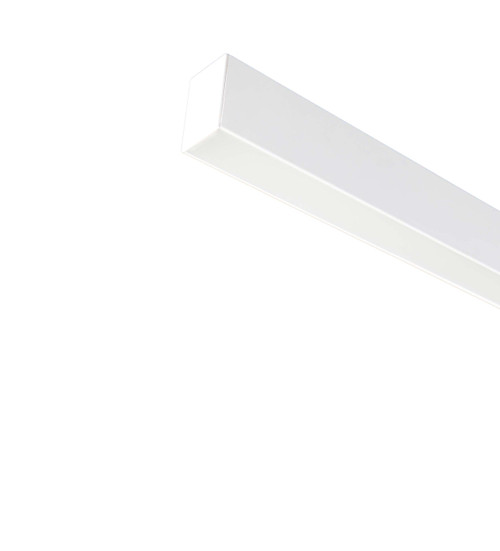 LED Recessed Mount Linear Fixture, Snap-in Frosted Lens, 48", 26 Watts, 2600 Lumens, 0-10V Dimmable, White Finish