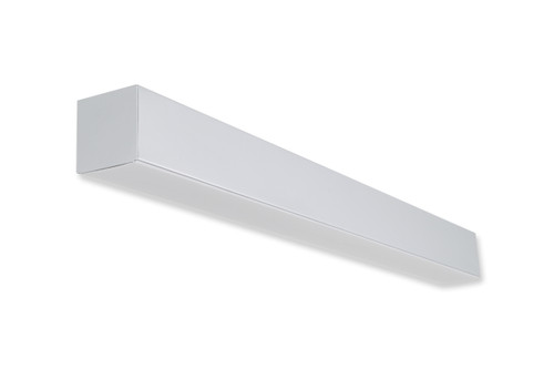 LED Wall Mount Linear 4" x 4", 48" Length, 16W, Dimmable, White Finish