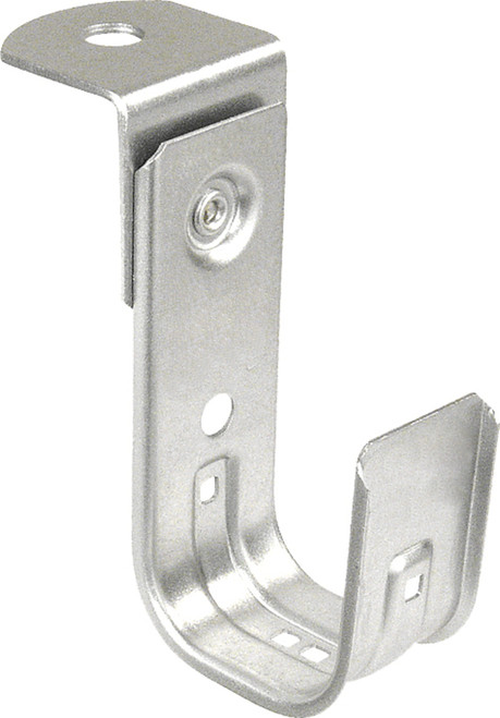 2" J Cable Support Hook with Angle Bracket Attachment