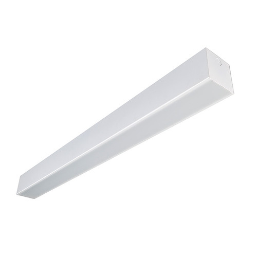 LED Pendant Mount Linear, 4" x 4", 72", 24W, 0-10V Dimming, White