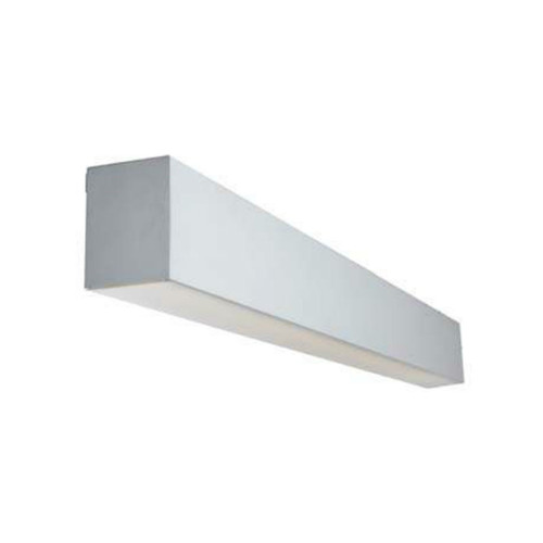 LED Wall Mount Linear Fixture, 48" Length, 36W, 0-10V Dimming, White Finish