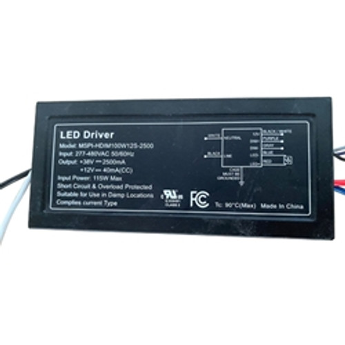 100W LED Power Supply, AC277-480V, Dimmable