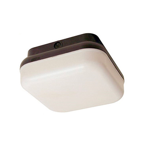 LED 10" Square Wet Location Ceiling Light, 23W, 1900L, White, Dimmable 120V