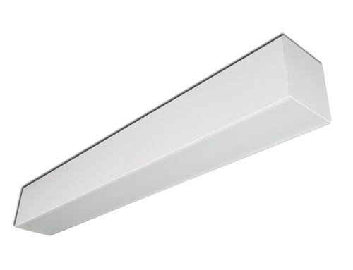 LED Wall Mount Linear 6" X 6", Snap-in frosted acrylic lens, 48", 24 Watts Uplight, 48 Watts Downlight, 0-10V Dimming, White