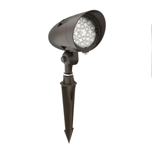 FLVX Series Outdoor Lighting, 15W, RGBW Selectable, Bluetooth Enabled, Dark Bronze