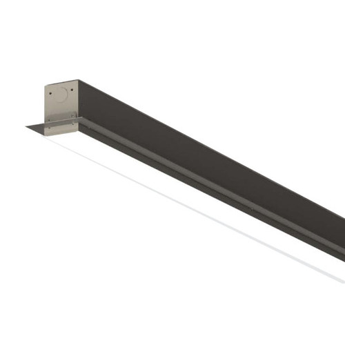 LED Recessed Mount Linear Fixture, Snap-in Frosted Lens, 48", 38 Watts, 3800 Lumens, 0-10V Dimming, Custom Dimming Percentage, White
