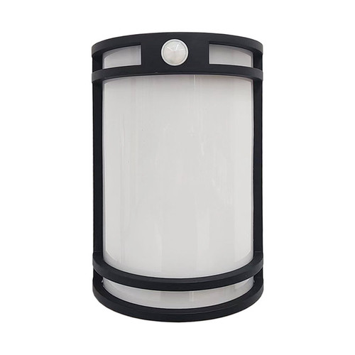 Outdoor/Indoor LED Decorative Wall Sconce, Multi Color Temperature, Dimming, PIR Sensor, Black Finish