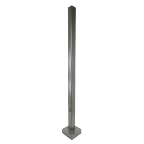 25 Foot Square Steel Light Pole, 5 Inch Wide, 7 Gauge
