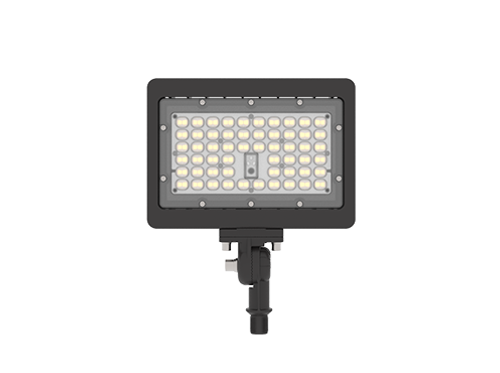 Flood Light, Small, 7,000 lm, 120-277V, 3000K, 4000K, 5000K Selectable, Knuckle Mount, Bronze