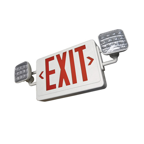 White LED Combo Exit & Emergency Light