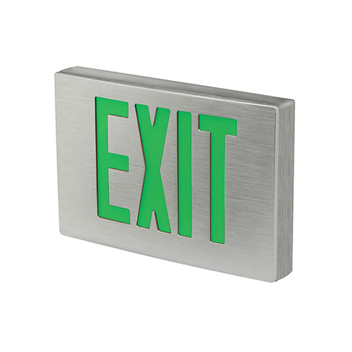 Die-Cast Aluminum LED Exit Sign, Single Faced