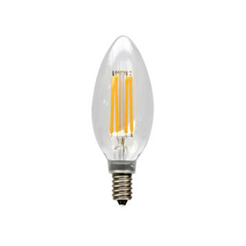 4 Watt LED Filament B10 Dimmable, E12 Lamp