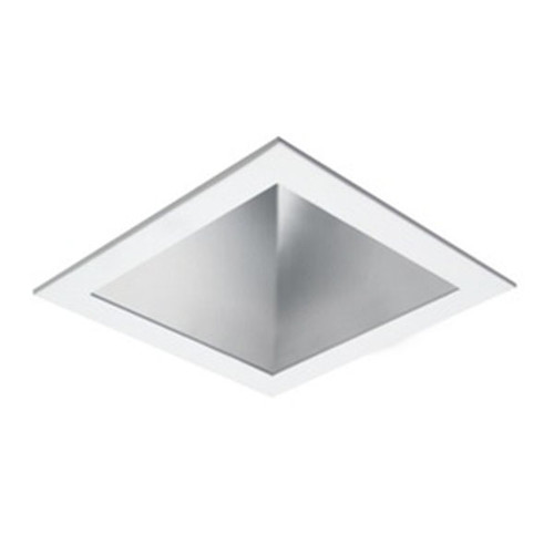 5 X 5 Clear Reflector with White Square Trim for CFL Recessed Lights