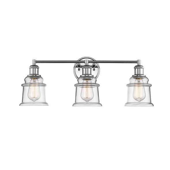 Millennium Lighting 2343 Three Light Vanity, Chrome, 3-Light, Medium (E26) Base, 120V