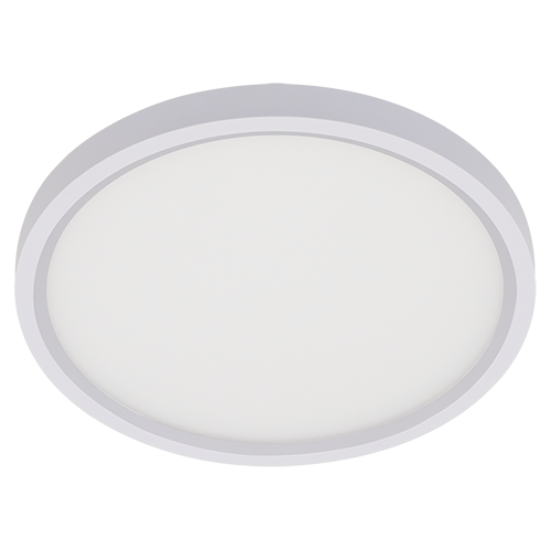 GlobaLux RDL LED Round Low Profile Flush, 5", 12W, 120V, 2700K|3000K|3500K|4000K|5000K, 90 CRI, White