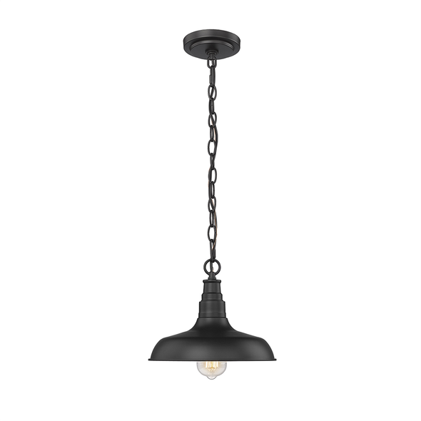 One Light Outdoor Hanging Lantern, Powder Coated Black, 1-Light, Medium (E26) Base, 120V