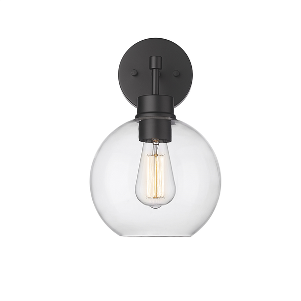 Basin One Light Outdoor Wall Lantern, Powder Coated Black, 1-Light, Medium E26 Base, 60W, 120V