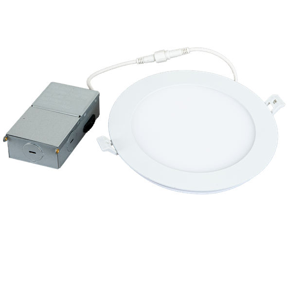 Energetic Lighting E2DLS Series 6" LED Downlight, 5000K, 1050lm, 12W, 120V, White Finish, Triac Dimming, Wet Location
