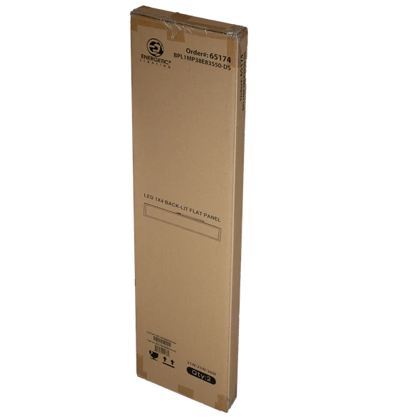 Energetic Lighting BPL Series LED Panel Light, 1x4, 21W/25W/30W, 2625/3125/3750 lumens, 3500K/4000K/5000K, 120-347V, 0-10V, White