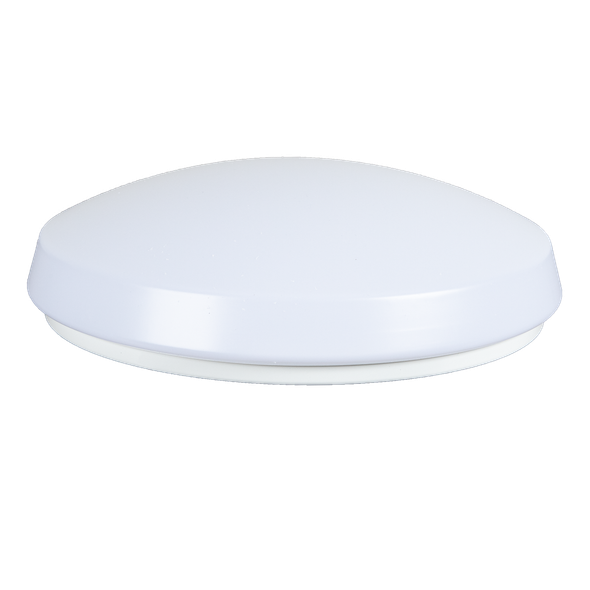 Energetic Lighting FMR Series LED Round Flush Mount, 11", 12W|14W|16W, 900|1050|1200 lm, 120V, 2700K|3000K|3500K|4000K|5000K, 90 CRI, Triac Dimming, White Finish, Damp Rated