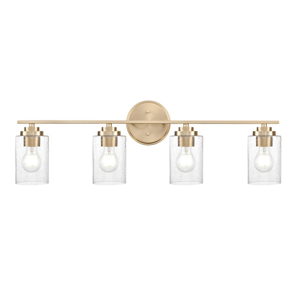 Moven Four Light Vanity, Modern Gold, 4-Light, Medium (E26) Base, 120V