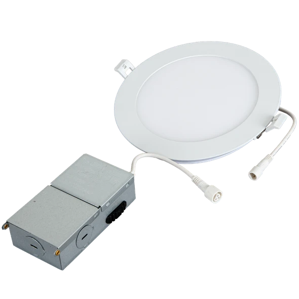 Energetic Lighting E2DLS Series 6" LED Downlight, 12W, 900lm, 120V, 2700K|3000K|3500K|4000K|5000K, 90CRI, White