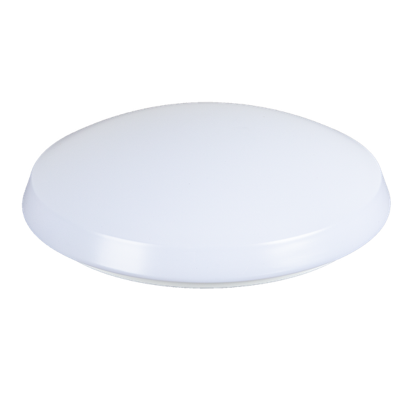 Energetic Lighting FMR Series 15" Round Flush Mount, 18W/21W/24W, 1350/1575/1800 lm, 2700K/3000K/3500K/4000K/5000K, 120V, >90 CRI, Triac Dimming, White