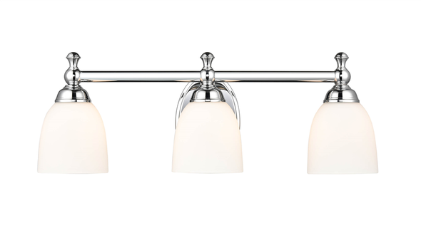 Millennium Lighting 4423 Three Light Vanity, Chrome, 3-Light, Medium (E26) Base, 120V