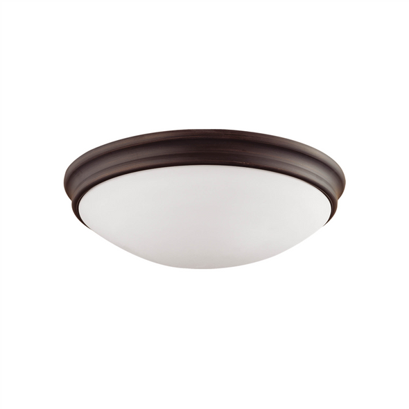 Millennium Lighting 5225 Three Light Flushmount, Rubbed Bronze, 3-Light, Medium (E26), 120V