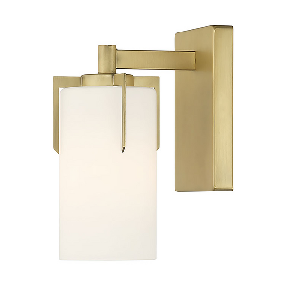 Froselle One Light Sconce, Vintage Brass, 1-Light, Medium (E26) Base, 120V, 60W